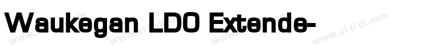 Waukegan LDO Extende字体转换